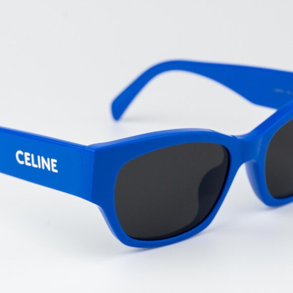 Celine MONOCHROMS Men Sunglasses Blue Grey Cat Eye CL40197U 92A BRAND NEW - Picture 5 of 10